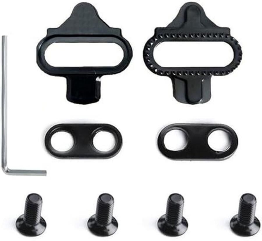 SPD Cleats voor Fietsschoenen High-Perfor ce Pedaallampen voor Mountainbikes Verstelbare FietsCleat Set Geschikt voor Indoor Fietsen