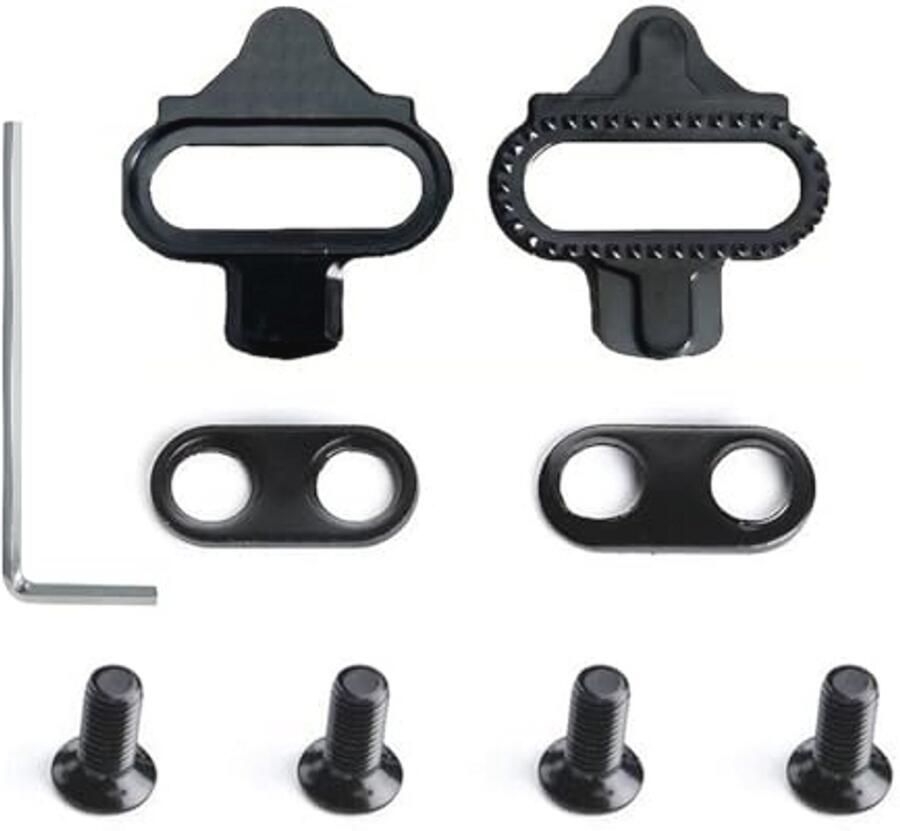 SPD Cleats voor Fietsschoenen High-Perfor ce Pedaallampen voor Mountainbikes Verstelbare FietsCleat Set Geschikt voor Indoor Fietsen