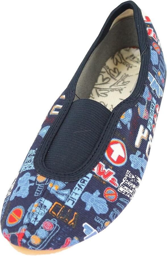 Kindersneakers Jongens Blauw Comfortabele Gymnastiekschoenen voor School en Binnen