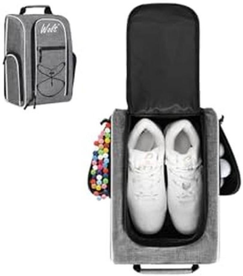 Sport Schoen Tas Schoenentas Sport en Reis Met Ventilatie Lengte Grijs