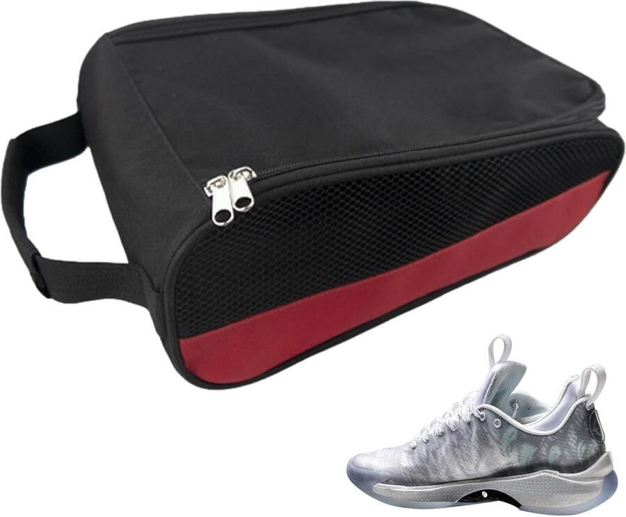Sport Schoenentas Sneaker Tas Sport Organisatie Waterdicht Ventilerend 32.5x23.5x Rood