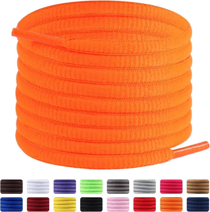 Sport veters ovaal voor sneakers en hardloopschoenen 2 paar