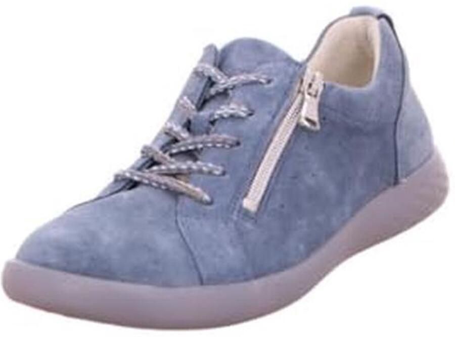 Comfortabele blauwe sportieve veterschoenen voor dames