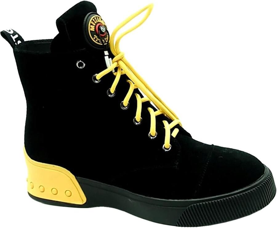 Sportieve dames laarsjes met veter sluiting