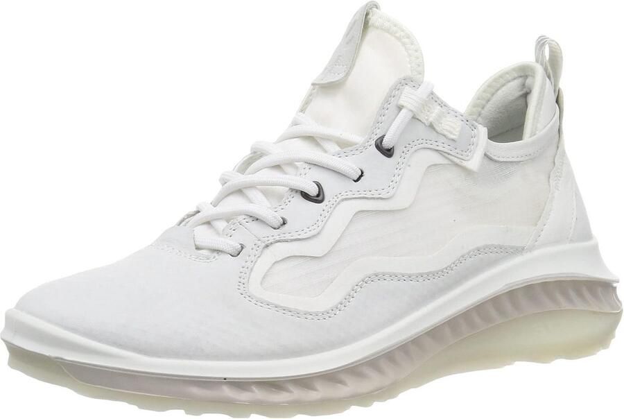 Sportieve Heren Sneaker met Leren Bovenwerk en Ademende Voering