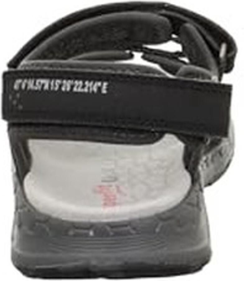 Sportieve Jongens Sandalen Zwart en Lichtgrijs met Klittenband