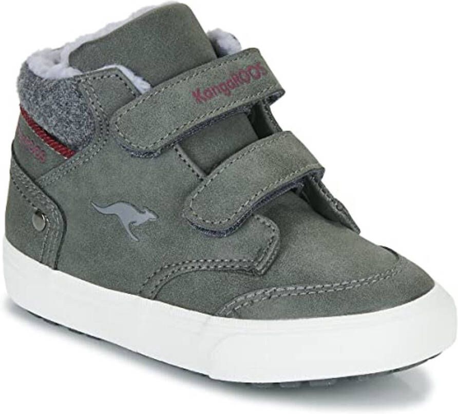 Sportieve kinderboots met dubbele klittenbandsluiting en warme voering