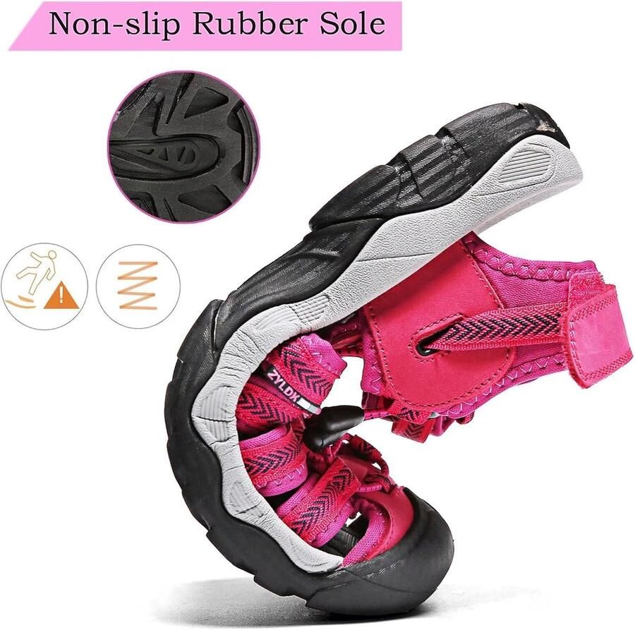 Sportieve leren sandalen voor heren zomer strand outdoor wandelen leer klittenbandsluiting waterdichte schoenen voor op het strand