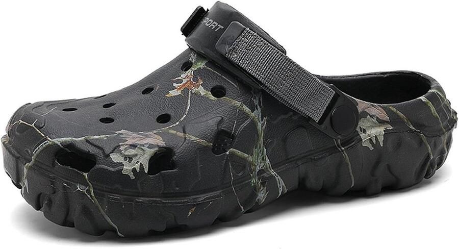 Sportieve outdoorsandalen voor heren met verstelbare band licht en comfortabel