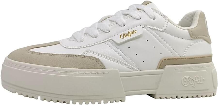 Sportieve Veterschoenen Vrijetijdsschoenen Dames Casual Gebruik Synthetisch Bovenmateriaal Wit