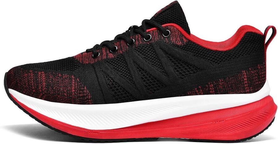 Sportschoenen Hardloopschoenen Fitness Gym Sneakers met Dikke Zool