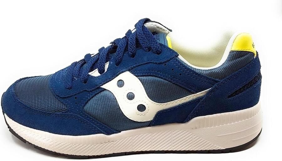 Sportschoenen Marineblauw Wit Rubberen Zool Comfortabele Hardloopschoen