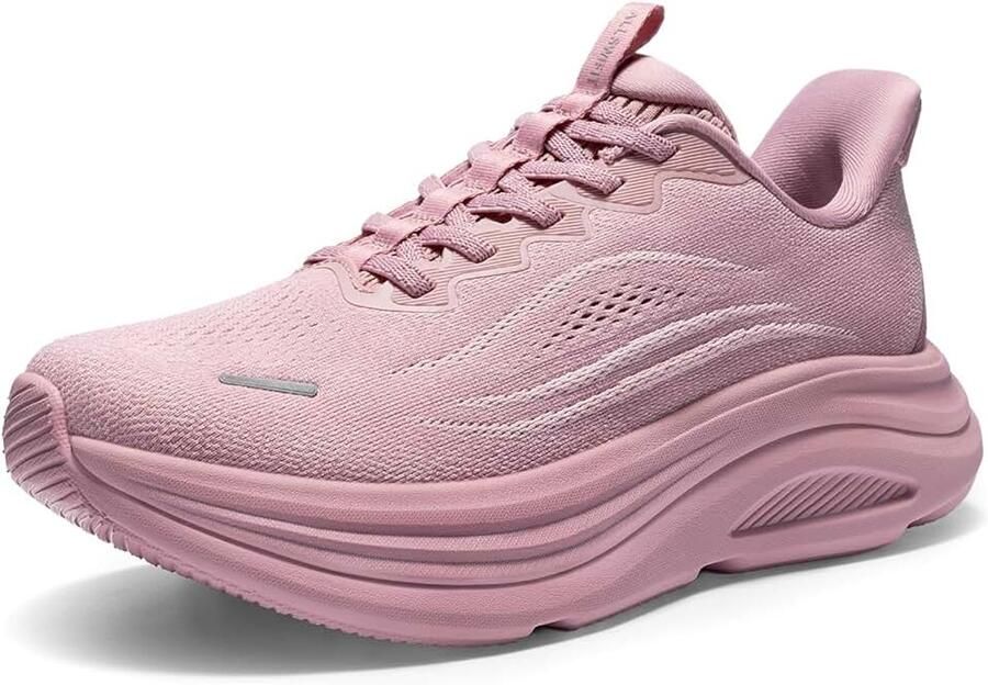 Sportschoenen voor dames zonder veters vrije handen met demping en ondersteuning van de voetboog voor hardlopen en sportschool