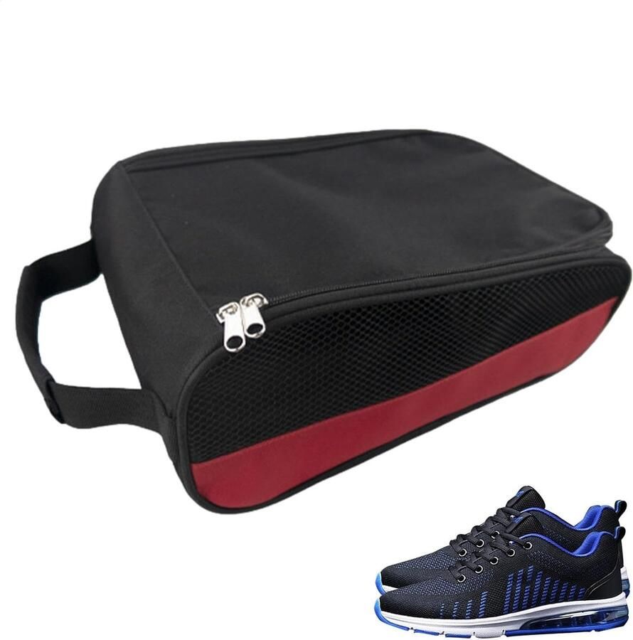 Schoenentas Sporttas Sportuitrusting Opbergen Waterbestendig Oxford Doek 32.5x23.5x Rood