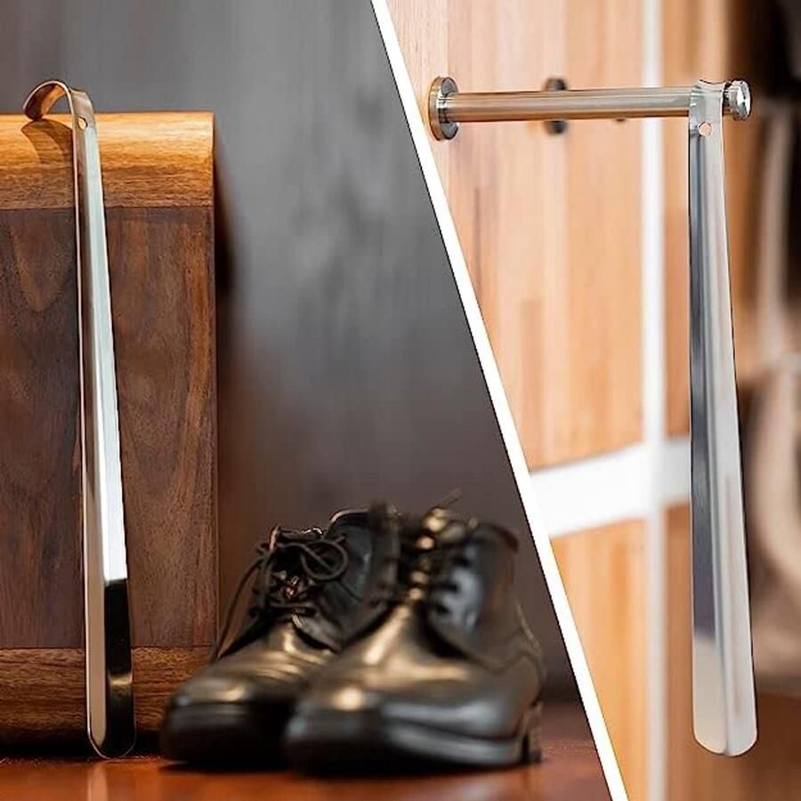 Stabiele roestvrijstalen schoenlepel Ideaal voor nen kinderen en senioren