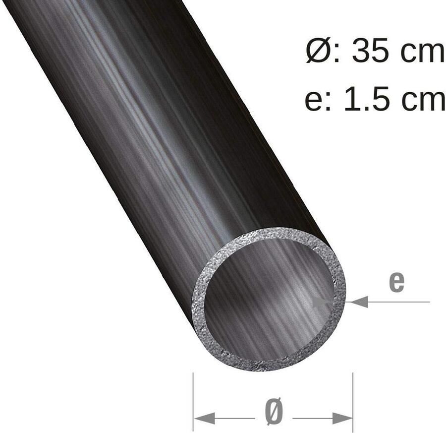 Stalen ronde buis 35 x 1 5 mm