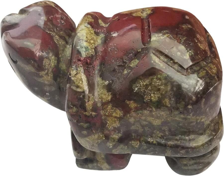 Steen kristal schildpad 40 mm kleine schildpad dierfiguur tas standbeeld sculptuur drakenbloedsteen