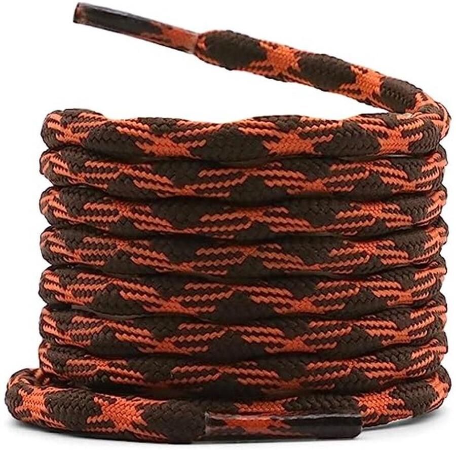 Sterke antislip veters voor wandelschoenen en werklaarzen 2 paar ronde golfvorm veters