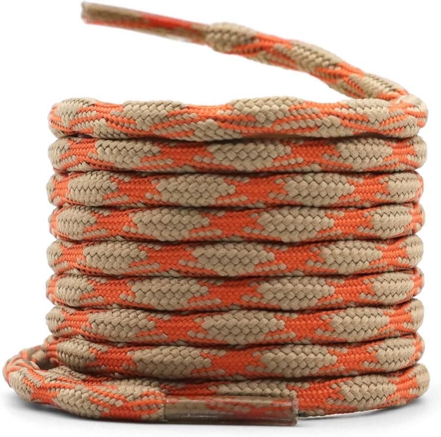 Sterke Ronde Golfvormige Veters 2 Paar voor Werklaarzen en Wandelschoenen