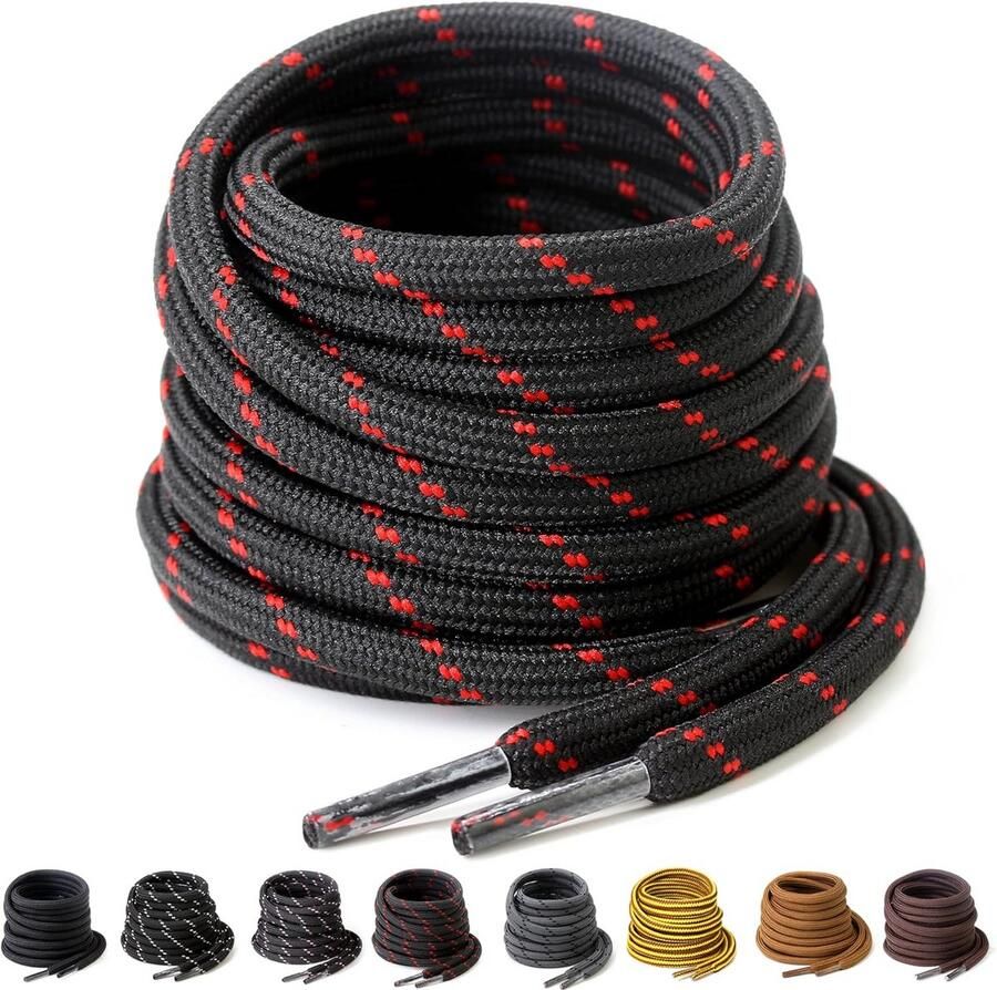 Sterke Ronde Schoen- en Laarsveters 4.5mm Dik Voor Werk en Wandelen