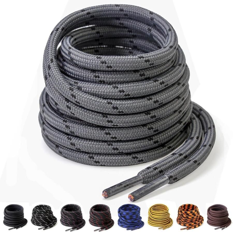 Sterke Ronde Schoenveters 4 5 mm Dik Voor Werklaarzen Wandelschoenen & Laarzen