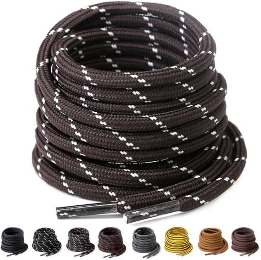 Sterke Ronde Schoenveters 4 5 mm Dikte voor Laarzen en Werk