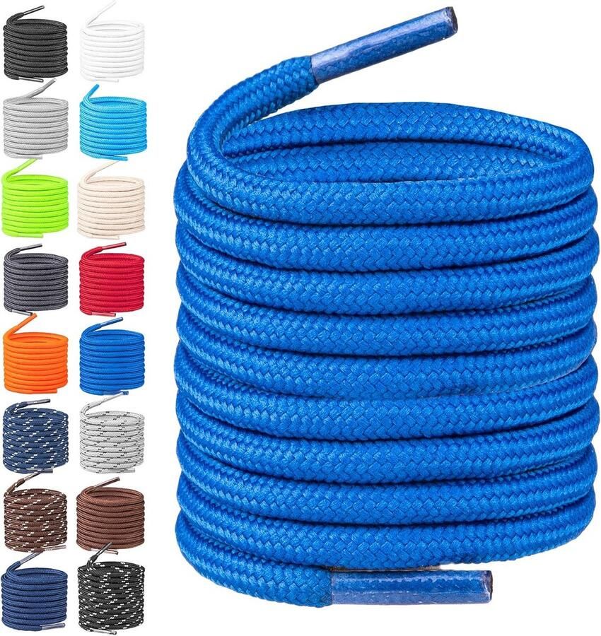 Sterke Ronde Schoenveters Duurzaam Polyester 4mm Ideaal voor Laarzen en Outdoorschoenen