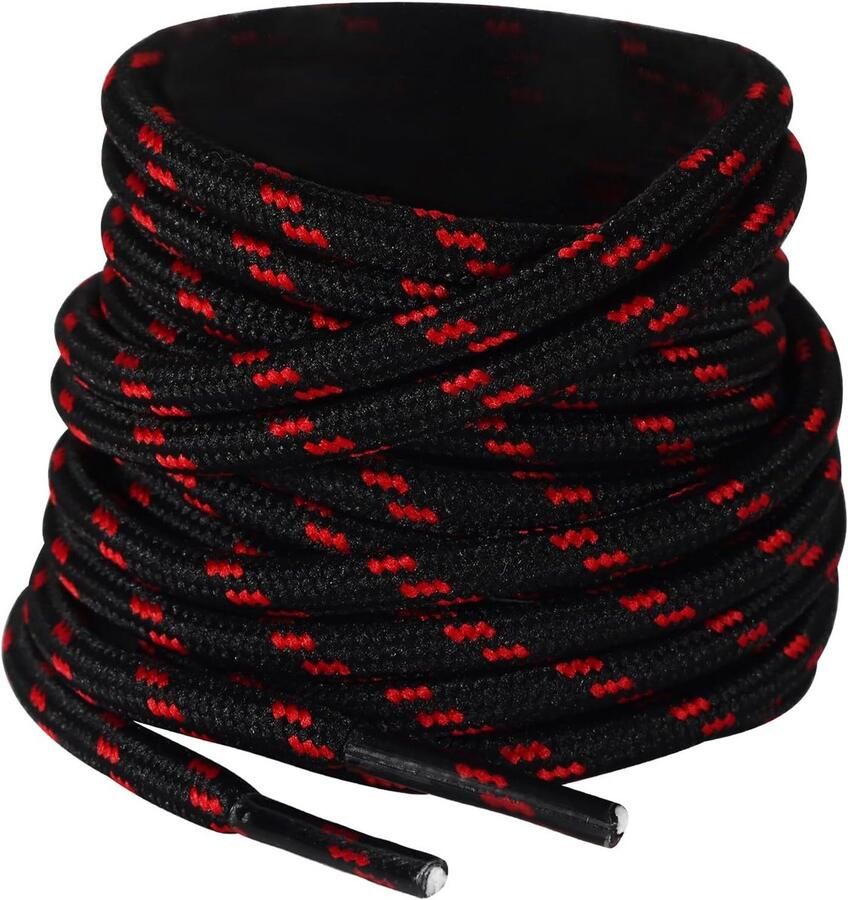 Sterke Ronde Veters 2 Paar Duurzame 4.5mm Veters voor Wandel- Werk- en Outdoorschoenen