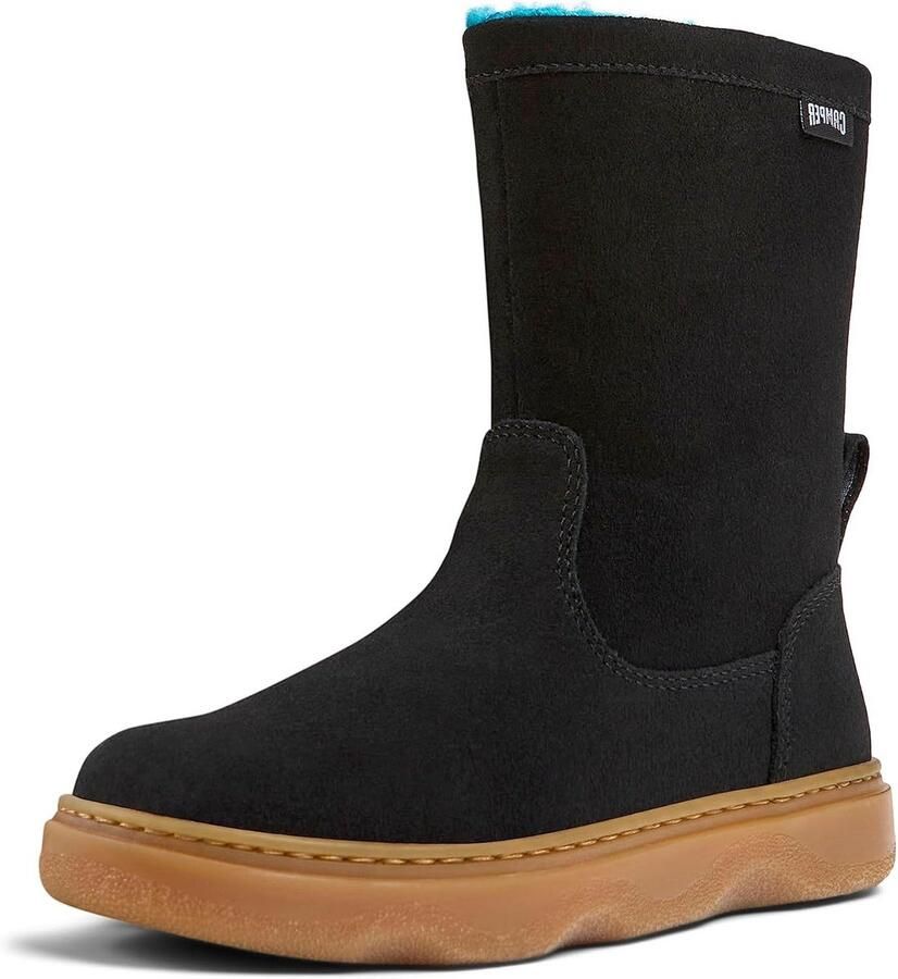 Stevige Bruine Enkellaarzen Meisjes Leer & Nubuck Kinderlaarzen
