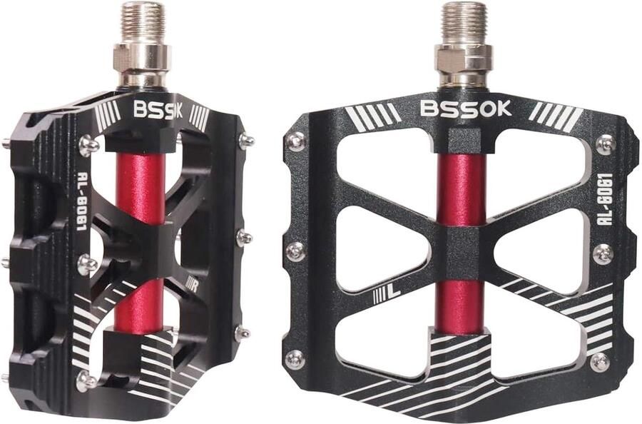 Stevige Fiets Pedalen CNC Aluminium MTB & Racefiets Pedalen met 3 Afdichtingslagers en Antislip Spikes