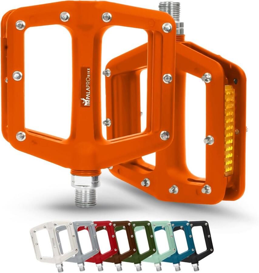 Stevige Fietspedalen met Reflectoren Platform Pedalen voor MTB Stadsfiets E-bike (9 16 inch)