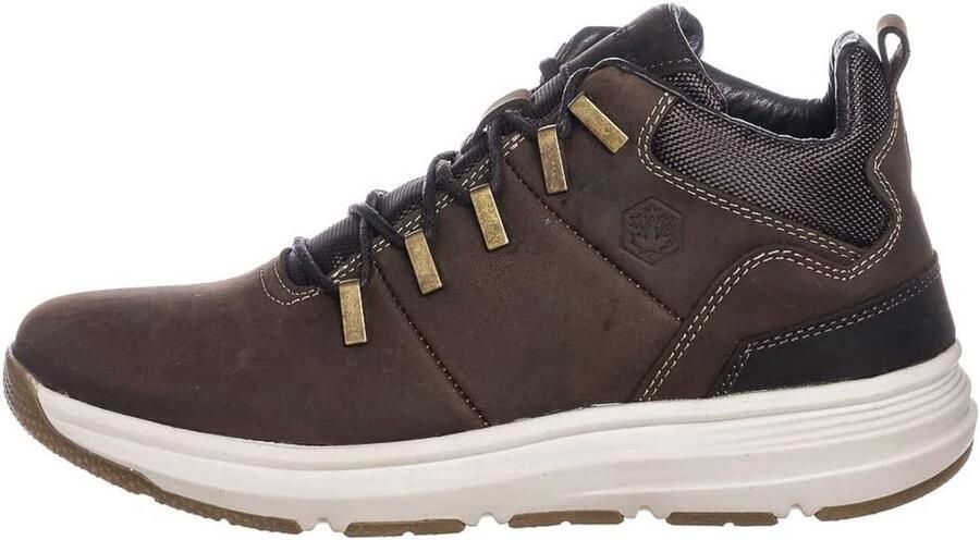 Stevige Heren Enkellaarzen van Suède Leer met Vetersluiting