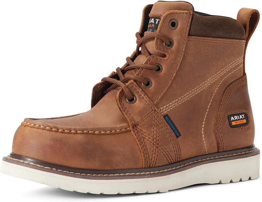 Stevige Heren Moccasin Laarzen met Hoge Kwaliteit Leer