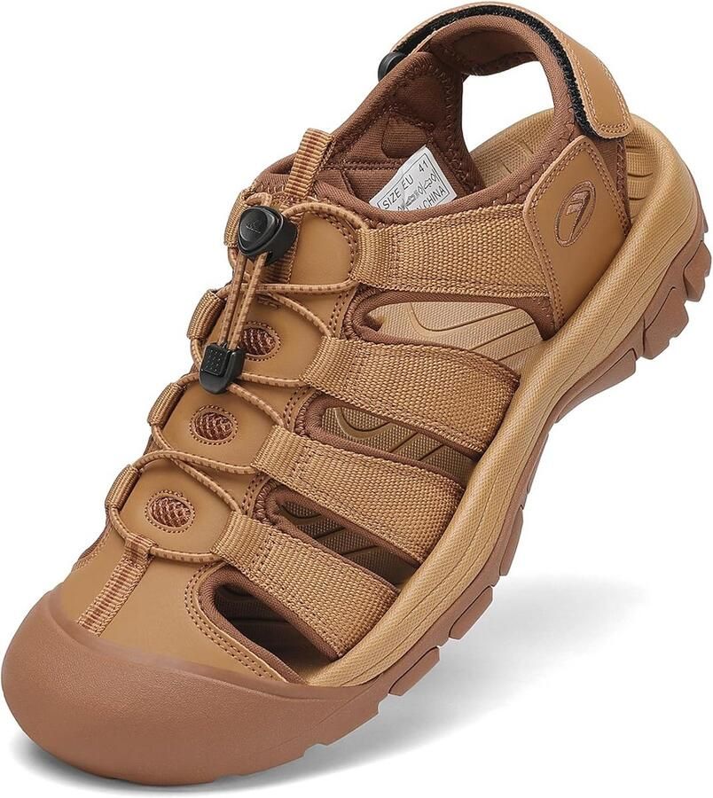 Stevige Herensandalen voor Outdoor Trekking en Wandelen Comfortabele Sportsandalen