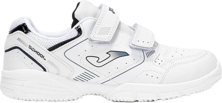 Stevige Kindersneakers Wit Blauw voor School en Dagelijks Gebruik