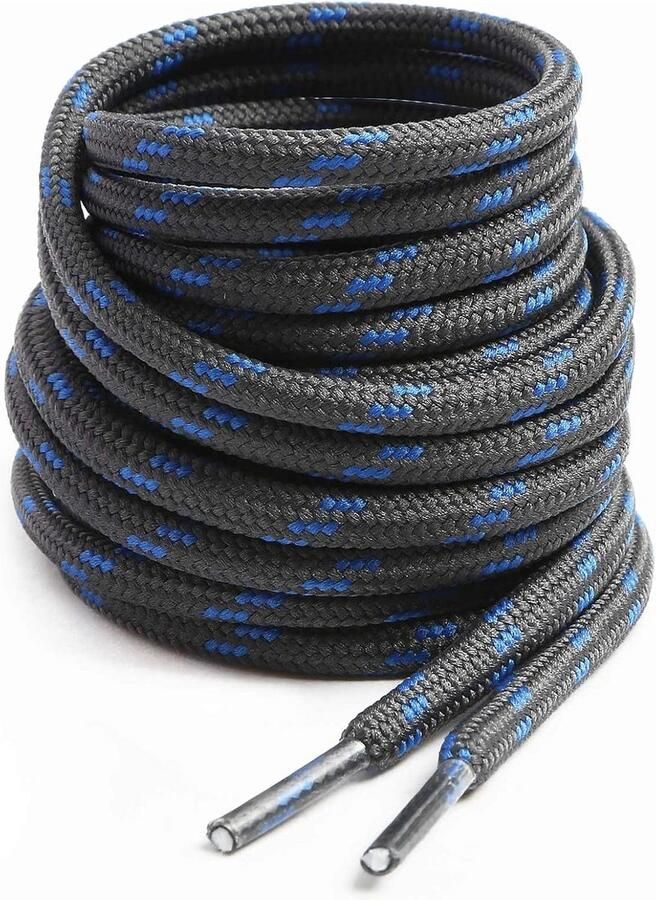 Stevige Ronde Veters met Stippenpatroon voor Werk- en Wandellaarzen