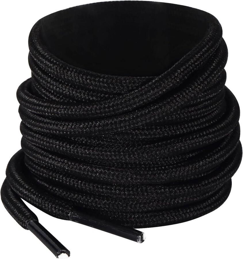 Stevige Ronde Schoenveters 2 Paren 4 5mm Scheurvast Slipvast voor Wandelschoenen & Werklaarzen 70