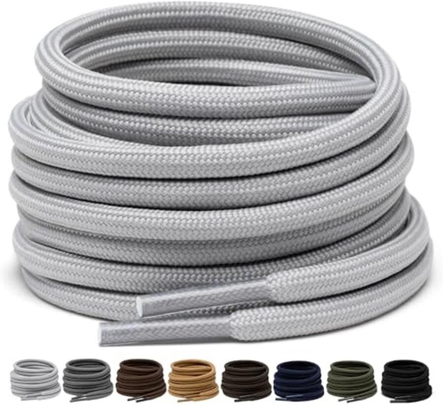 Stevige Ronde Schoenveters voor Wandelschoenen en Trainers 2 Paar