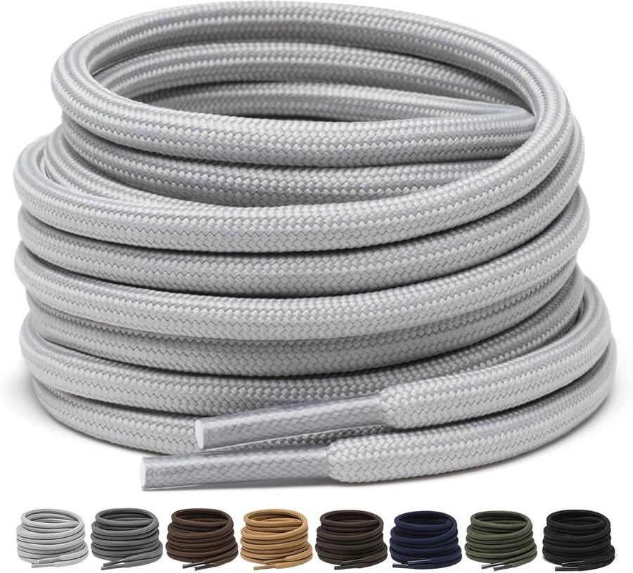 Stevige Ronde Schoenveters voor Wandelschoenen en Trainers 2 Paar