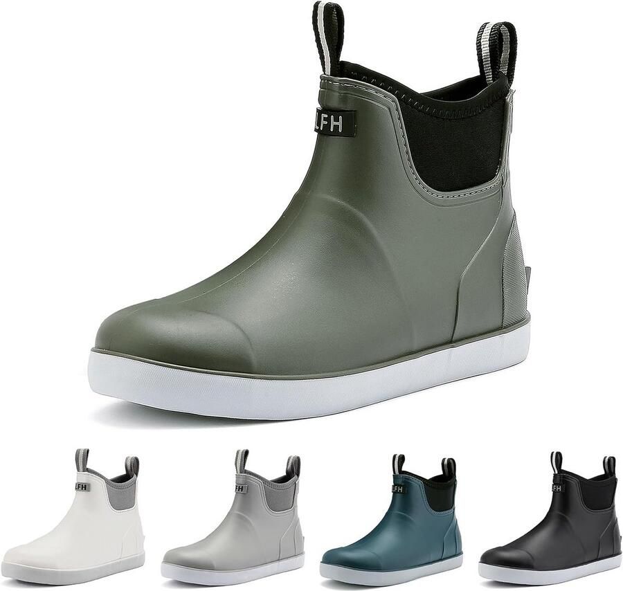 Stevige rubberen laarzen voor heren Antislip en comfortabel voor werk en tuin