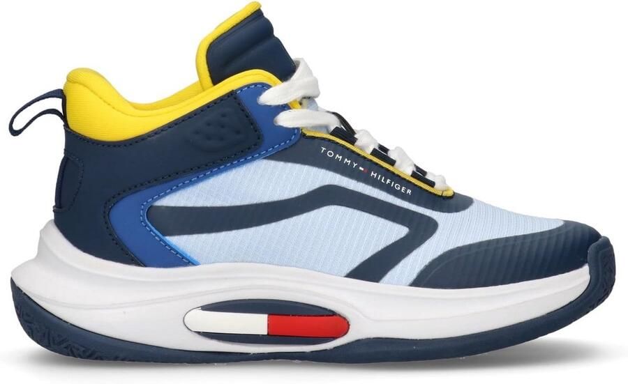 Stevige Scoot Sneakers voor Jongens Blauw en Geel