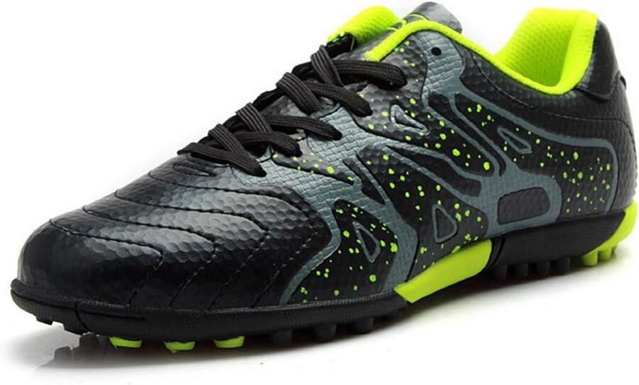 Stevige voetbalschoenen voor jongens van kunstleer met noppen