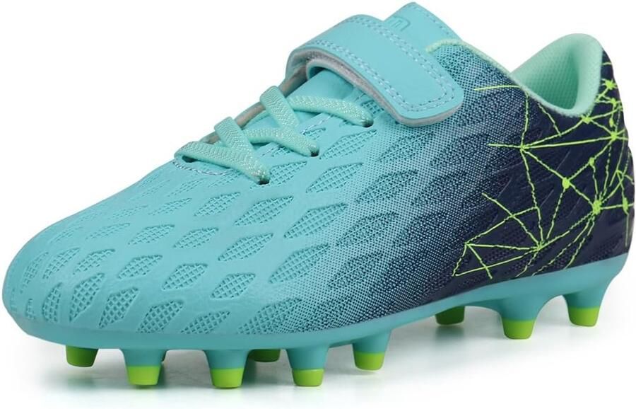 Stevige Voetbalschoenen voor Kinderen en Kunstgras en Natuurgras