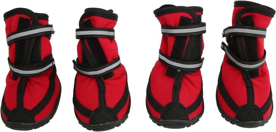 Stevige Wandelschoenen voor Honden met Antislip Zool Ade d en Verstelbaar Reflecterende Bescherming voor Pootjes