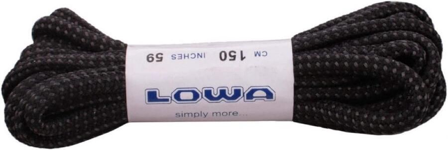 Stevige Wandelschoenveters Rond Gevlochten Zwart