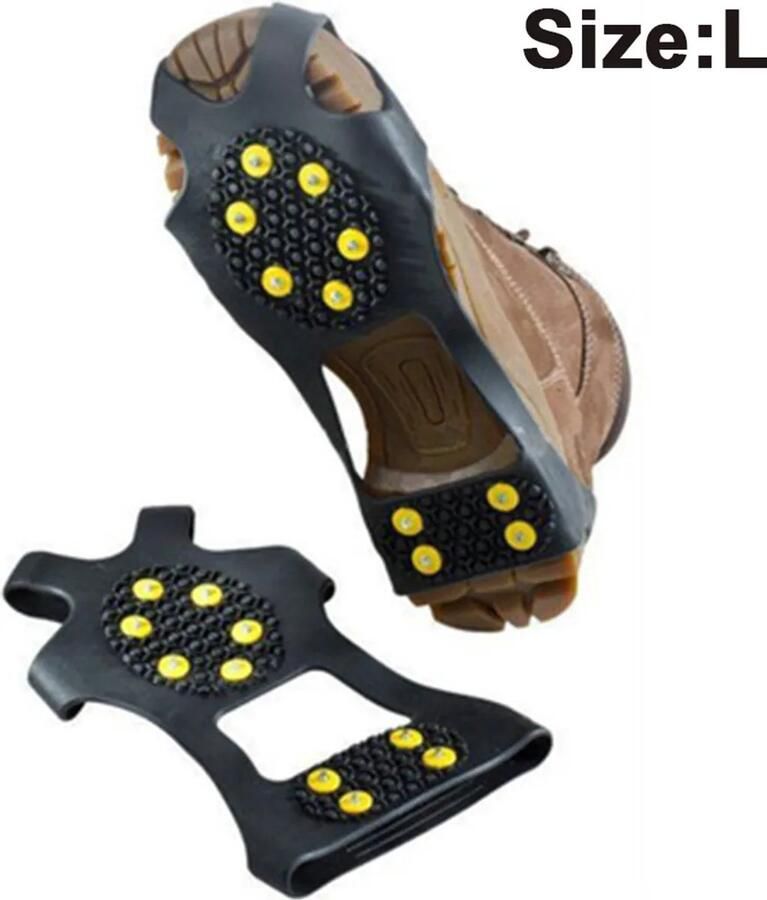 Stijgijzers met 10 tanden antislip stijgijzers voor winterschoenen unisex antislip stijgijzers voor wandelschoenen