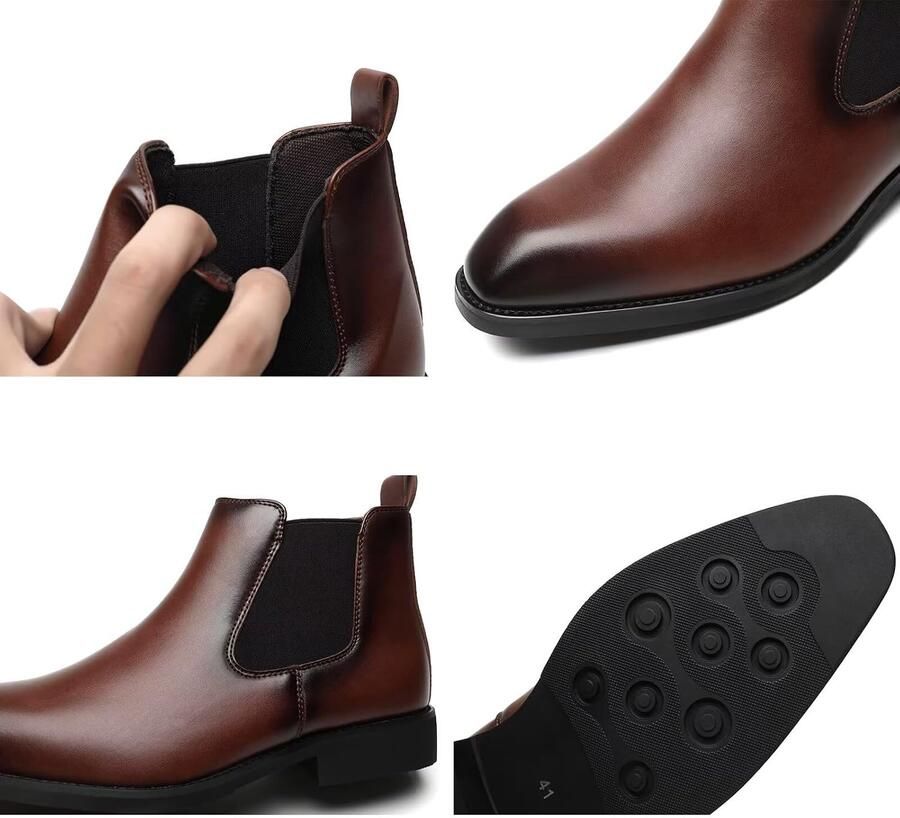Stijlvolle Chelsea Boots voor Mannen Ankle Boots voor Zakelijk en Formeel Gebruik