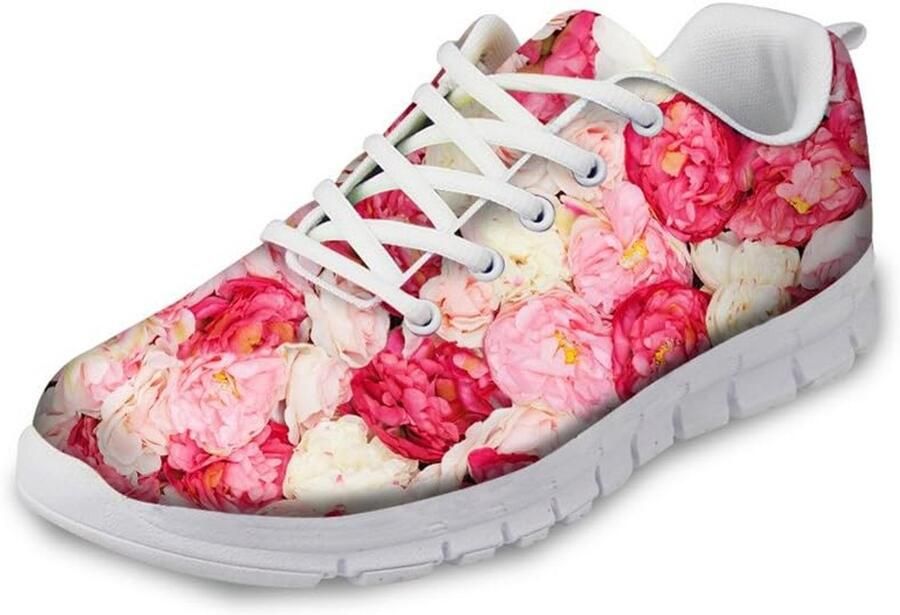 Stijlvolle Dames Hardloopschoenen Roze Lichtgewicht Antislip Sneaker