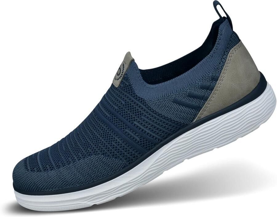 Stijlvolle Heren Instapschoenen Blauw Grijs