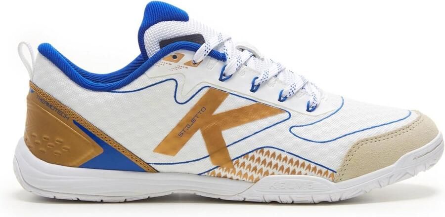 Stijlvolle zaalvoetbalschoenen voor en wit